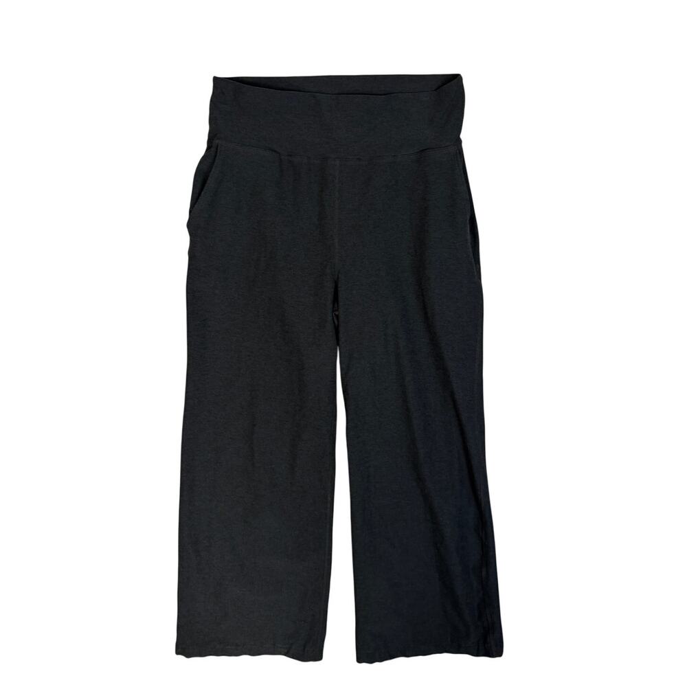 Beyond Yoga Spacedye Wide Leg Leggings Pants Laid Back High Rise Navy Large
